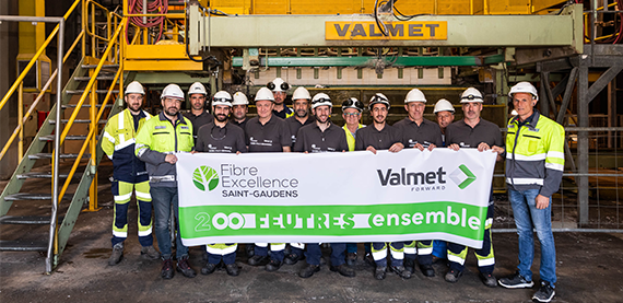 Valmet和fiber Excellence在法国庆祝了他们的良好合作