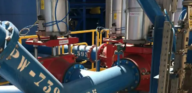 浓度矿山扩建工程:节省时间在创业与330年Flowrox捏阀