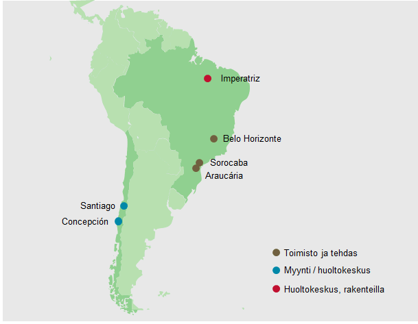 Etelä-Amerikan Kartta