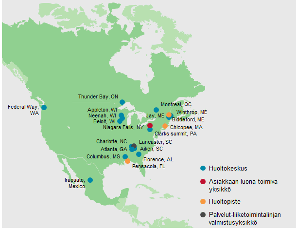 Pohjois-Amerikan kartta