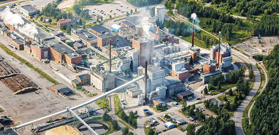 SCA在瑞典的Munksund造纸厂使用颗粒作为木粉的来源。