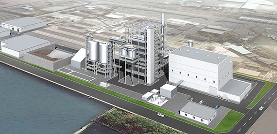 Buzen New Energy LLC在日本的发电厂(版权归JFE Engineering Corp.所有)